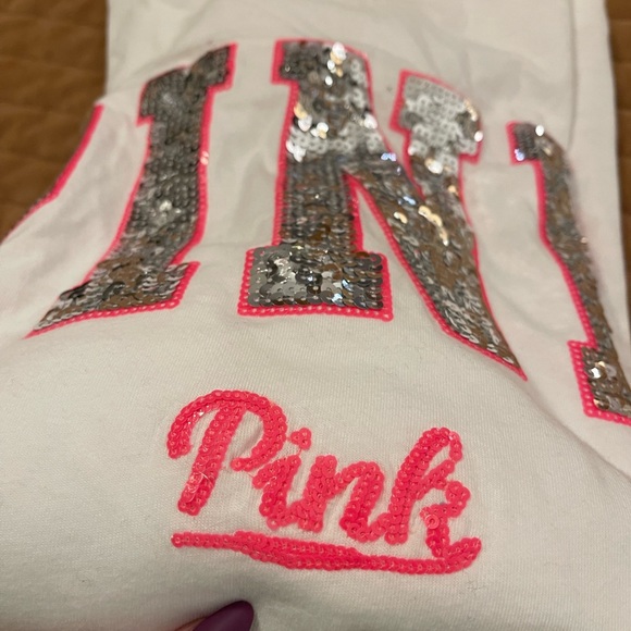 Women’s Victoria’s Secret PINK oversized crew neck long sleeve t-shirt size M - Picture 3 of 7